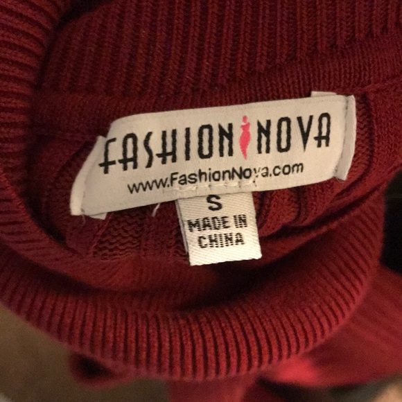 Red Fashion Nova Midi Dress - Picture 5 of 5